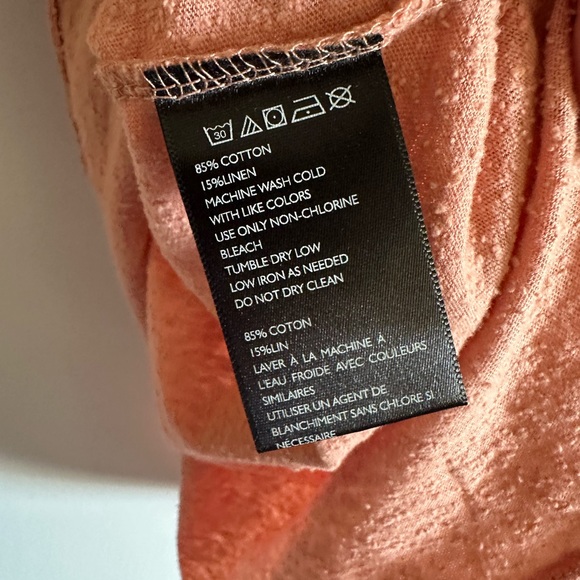 NWT Urban Outfitters CPO Provisions Textured Peach Oversized Top Size Large - Picture 8 of 9